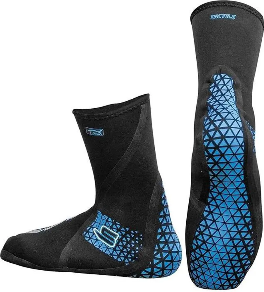 Chaussons pour apnée et chasse Salvimar Tactile 1,5 mm Bleu Noir 43-44