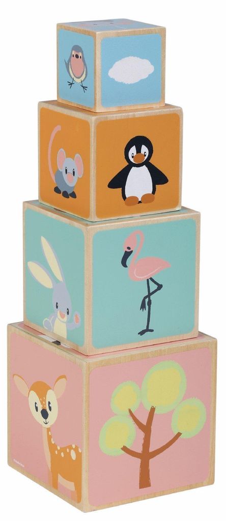 Drewniana zabawka dla dziecka sorter Montessori klocki Zdjęcie produktu 