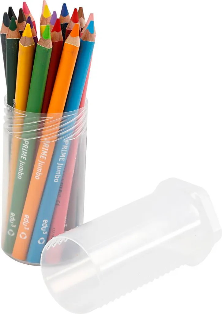 Edu Edu Jumbo 18 Pastelli Colorati | Alta Pigmentazione e Resistenza