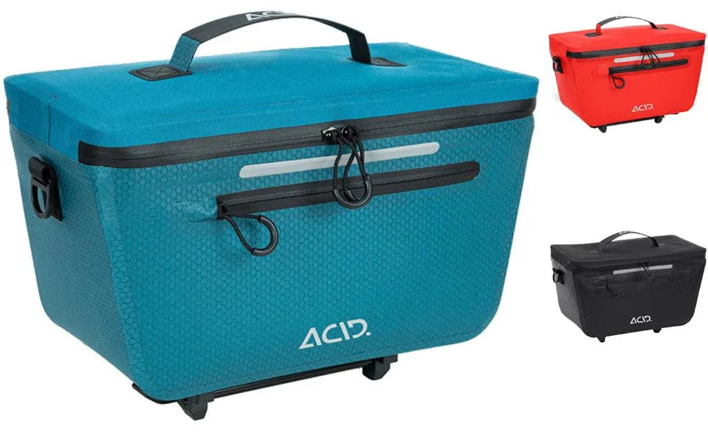 Sacoche de voyage vélo Acid Pro 10L - Idéal pour le Bikepacking Noir