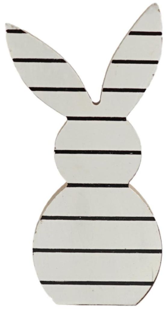 Osterhase aus Holz, weiß, 14 cm Produktbild 