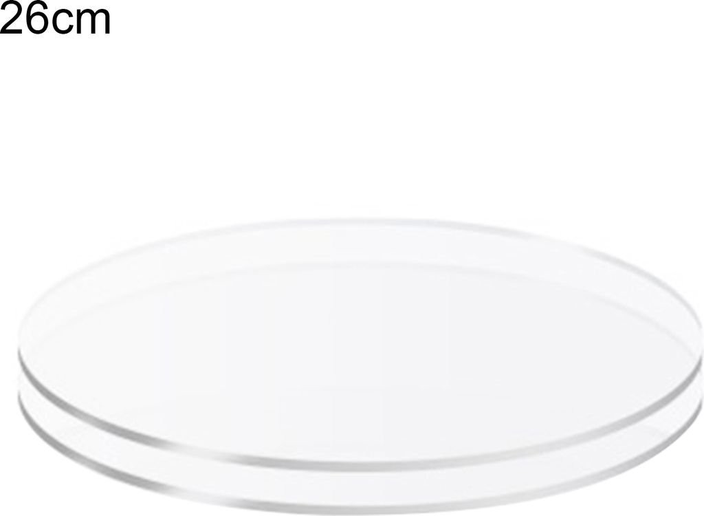 2 Stück Tortenplatten Nicht-klebrige wiederverwendete Acryl-Buttercreme-Tortenscheiben für Torten servieren