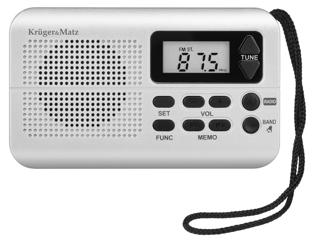 Přenosné FM AM JACK rádio KrugerMatz na baterie Obrázek produktu 