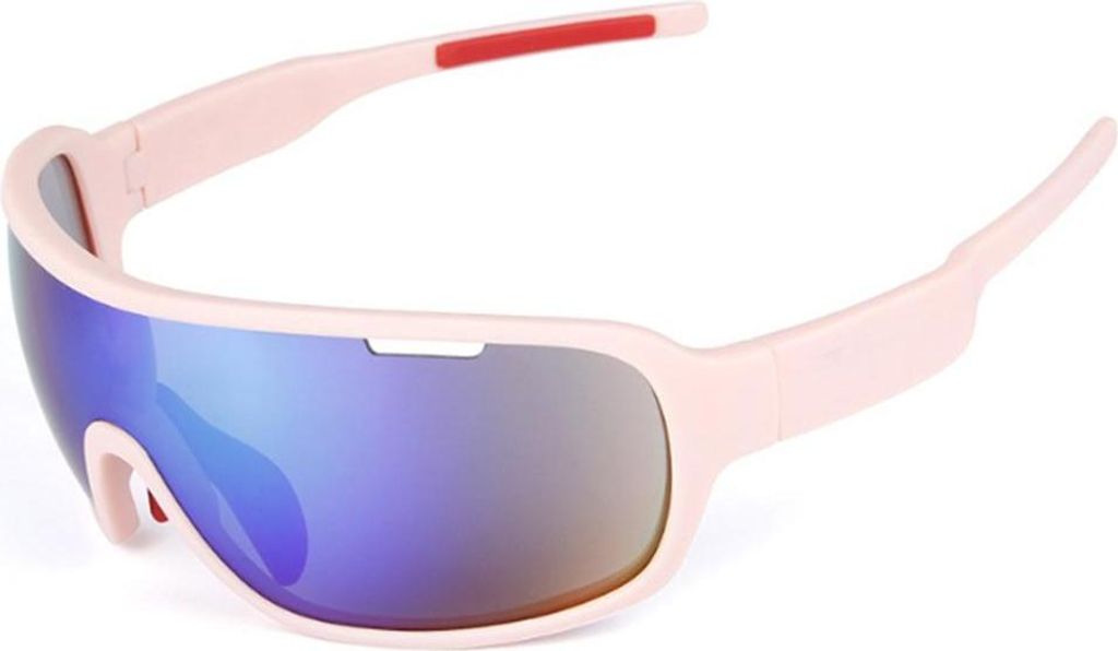 Fahrradbrille Winddicht Herren Damen TR90 Rahmen Polarisiert Radfahren Vollrahmen MTB Sportbrille Sport Sonnenbrille Radbrille mit 5 Wechselgläsern