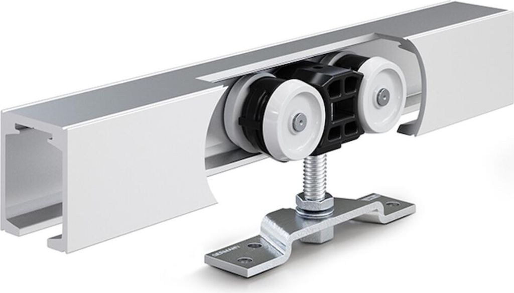 Geze Schiebetürbeschlag Perlan 140 Flügelbreite 151-170cm EV1 mit Winkel - 119351