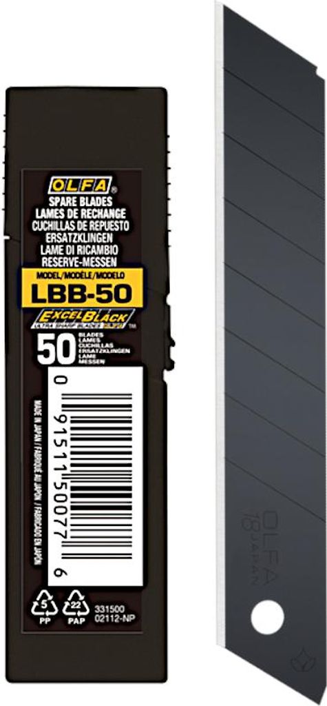 Olfa 18mm Klinge /50 Stück/ LBB-50 Produktbild 