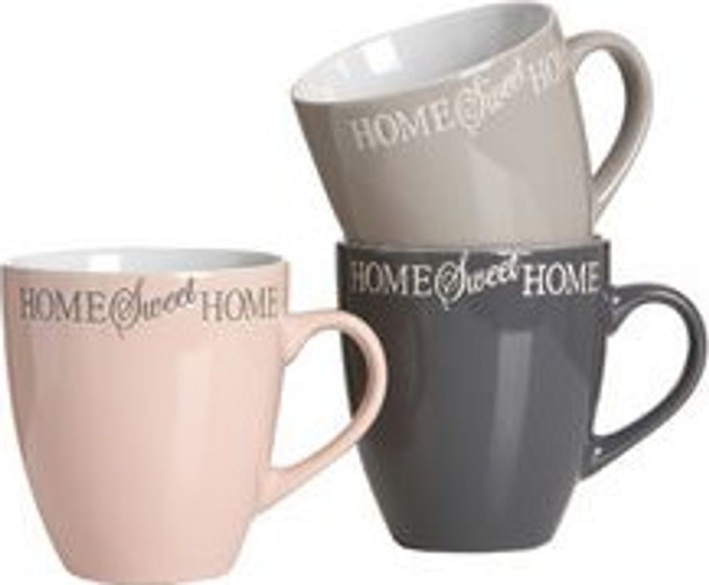 Ritzenhoff & Breker Kaffeebecher "SWEET HOME" 0,36 Liter aus Keramik 6 Stück