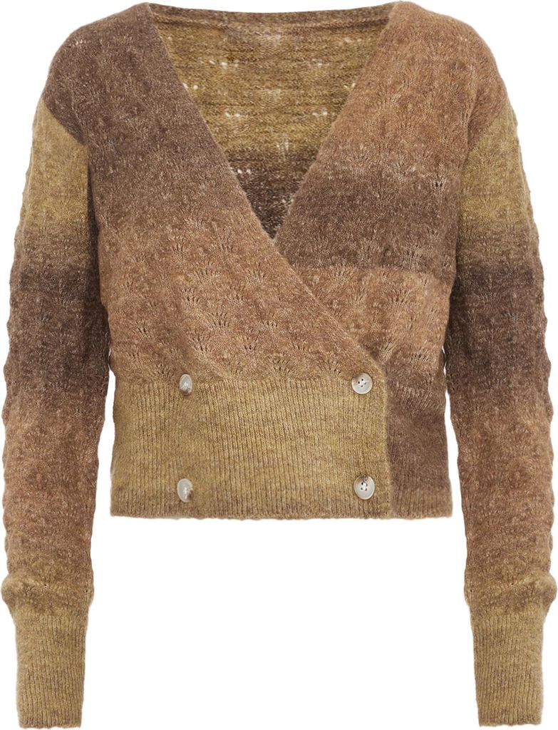 Jalene damen strickjacke - braun mehrfarbig, M