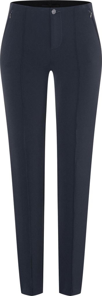 Mac - Damen 5-Pocket Jeans, ANNA zip (5293-00-0128L), Größe:W42, Länge:L30, Farbe:dark blue (198)