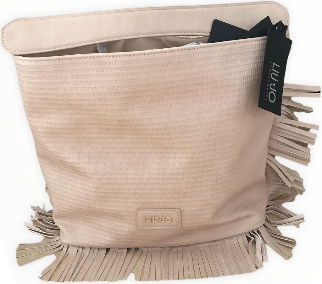 Liu Jo Handtasche Damen Hobo Schultertasche Kunstleder Stoff Rose N16116E0001-31107