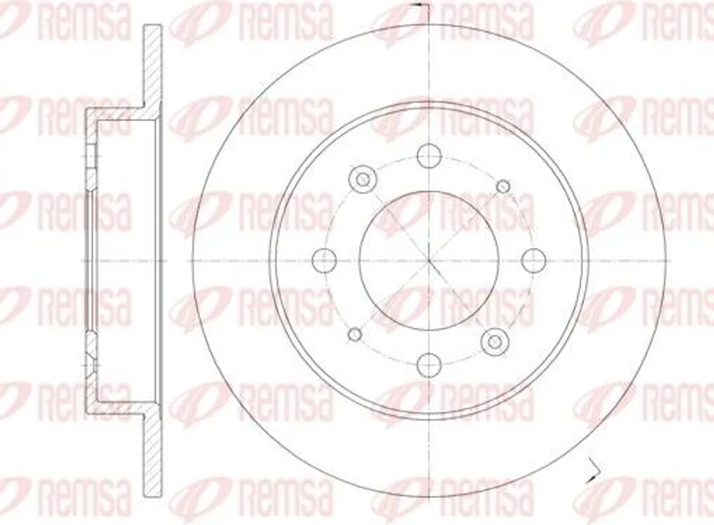 Disque de frein REMSA 6874.00 OE 584112F100 pour Cerato Berline