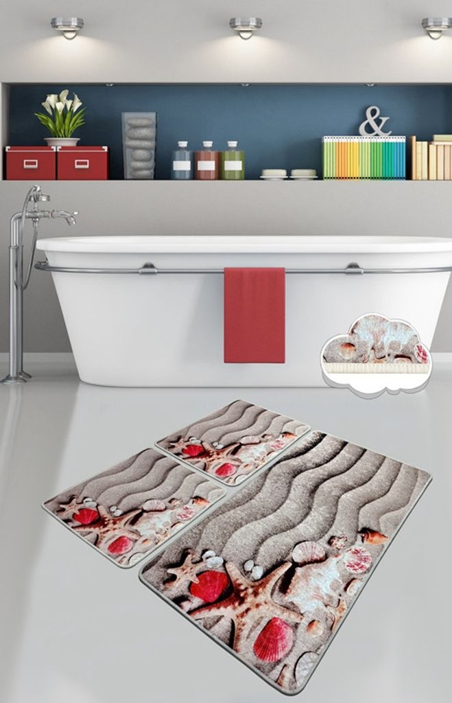 Mijolnir, - CHL4484, Bunt, Badematten, 700 gr/m², 100% Samtstoff