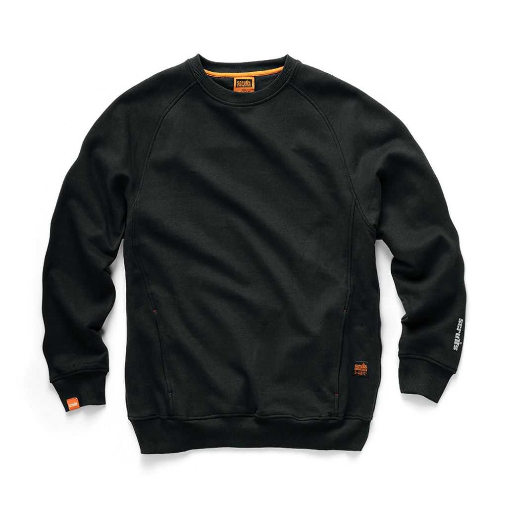 Scruffs - Sweatshirt „Eco Worker“, schwarz Größe L
