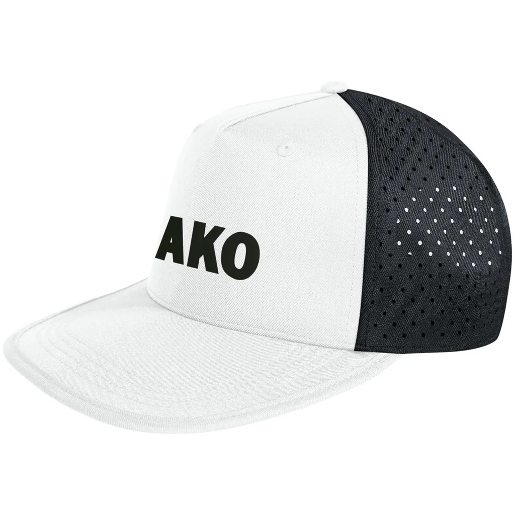 JAKO Cap Function, bianco/nero, Senior