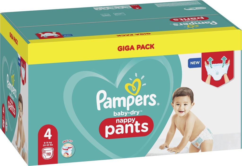 zuiverheid overzien Zeker Pampers Baby-Dry Pants – Größe 4 (9kg-15kg) – | Kaufland.de