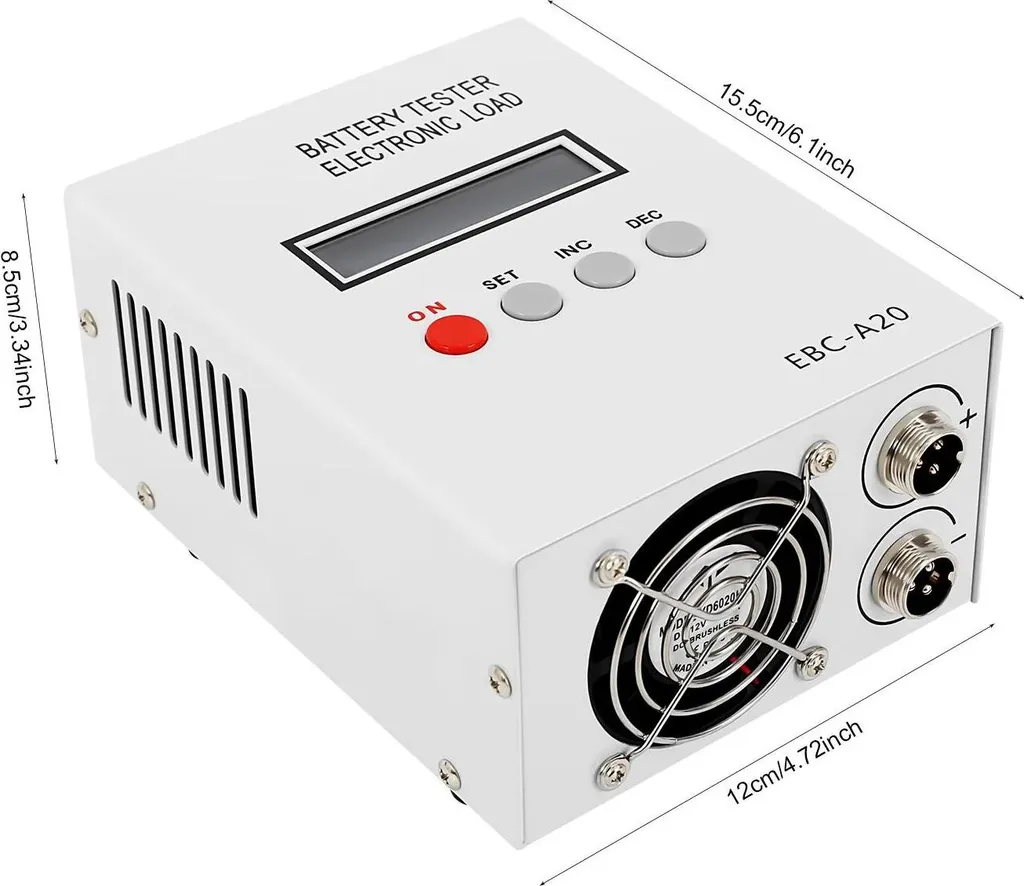 Charge Électronique 20A 85W EBC-A20 Mesure à 4 Fils pour Test de Batterie