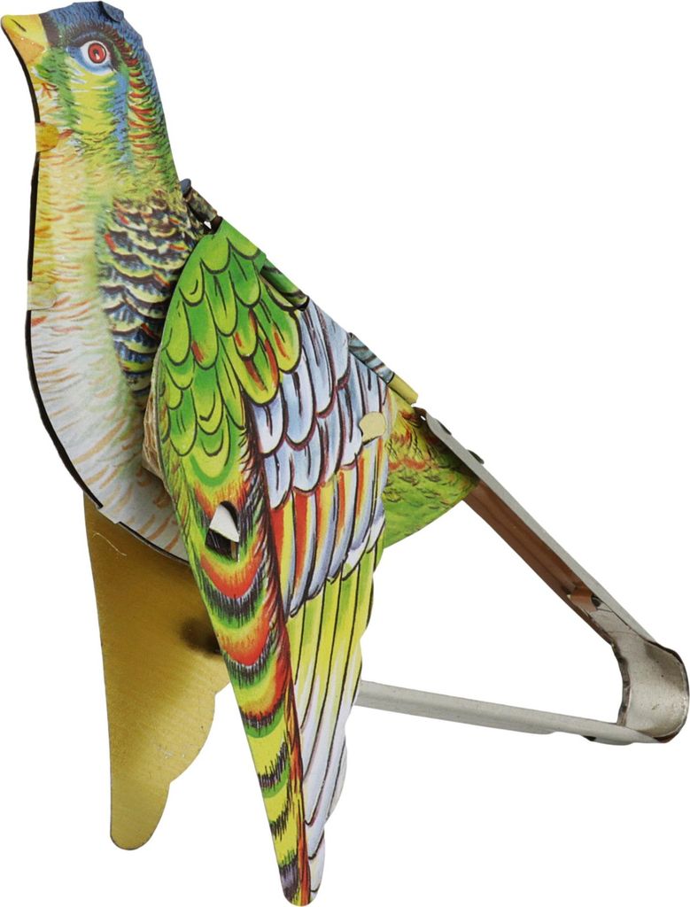 Blechspielzeug - Vogel - Pfeifender Spatz - Blechvogel Modell 01
