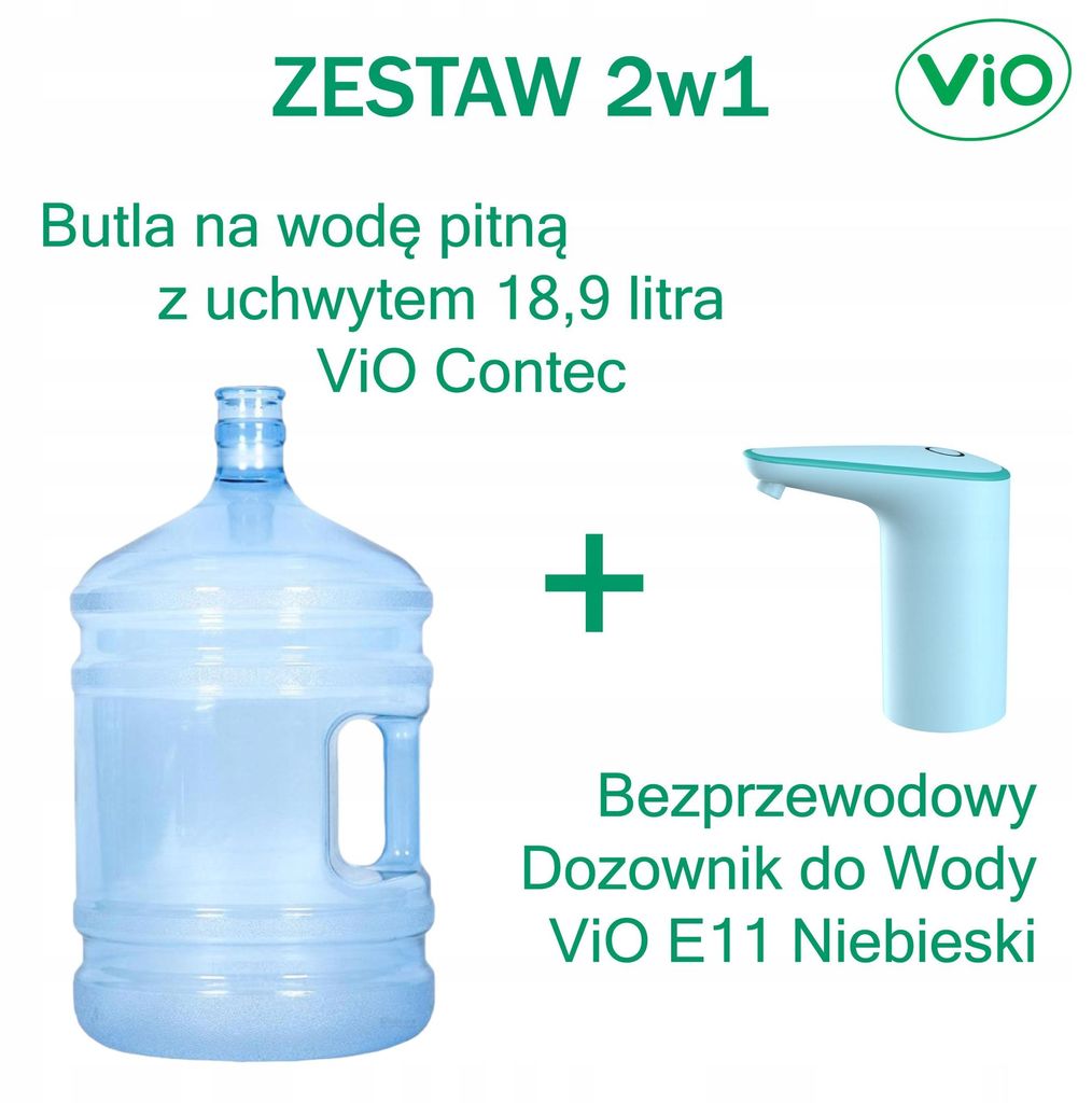 Butla z Uchwytem 18,9 L ViO Contec + Dozownik Do Wody ViO Zdjęcie produktu 