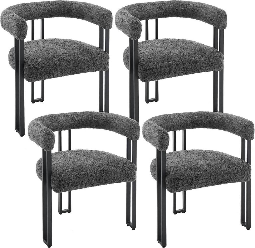 WOLTU 4xEsszimmerstühle, Sessel bequem modern, aus Chenille Produktbild 