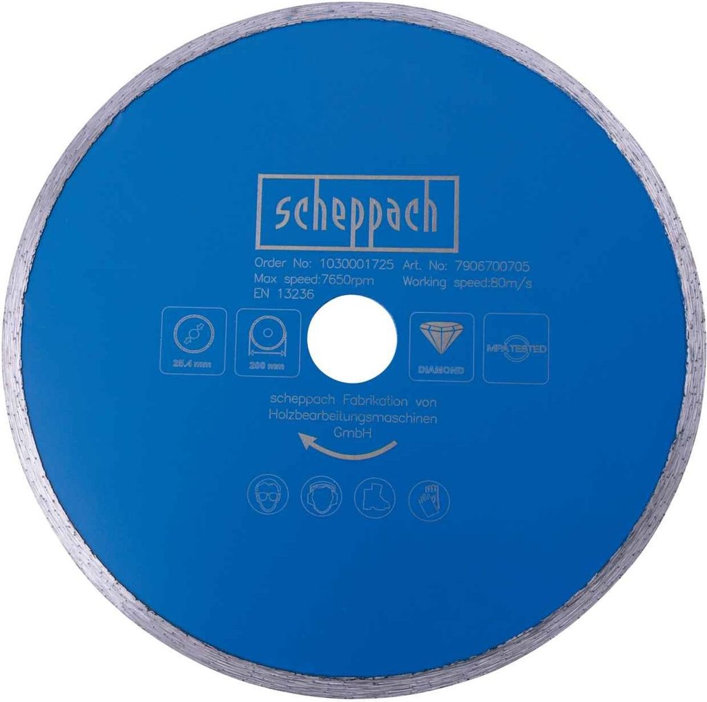Scheppach Diamant-Trennscheibe Ø 200 x 25,4 mm