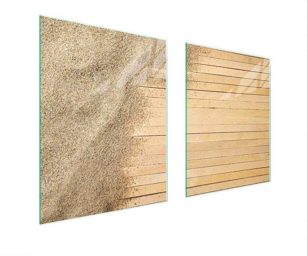 Glasschutzplatte Für Herd 85X52 Sand