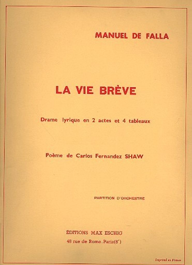 La vie brève Partitur (fr/sp)