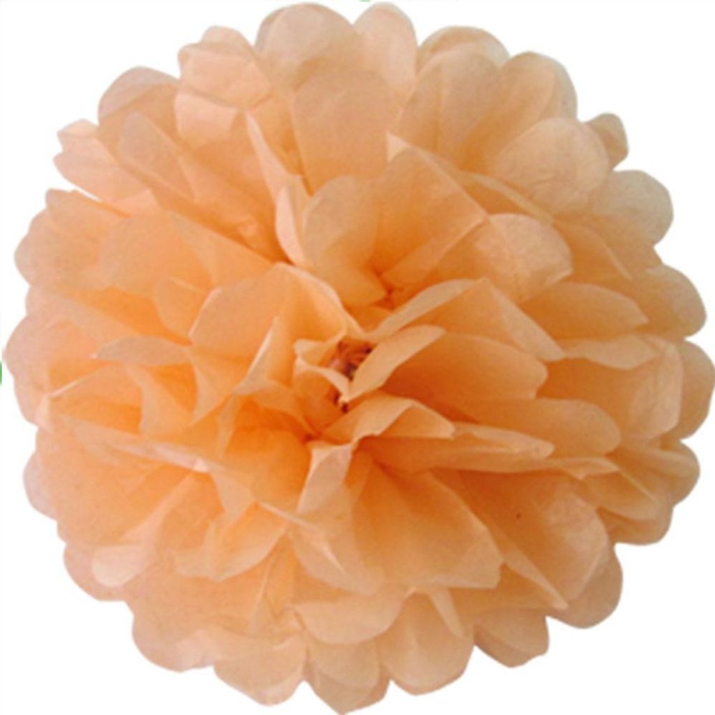 1 Papier Pompon 35cm, Farbauswahl:apricot 714 Produktbild 