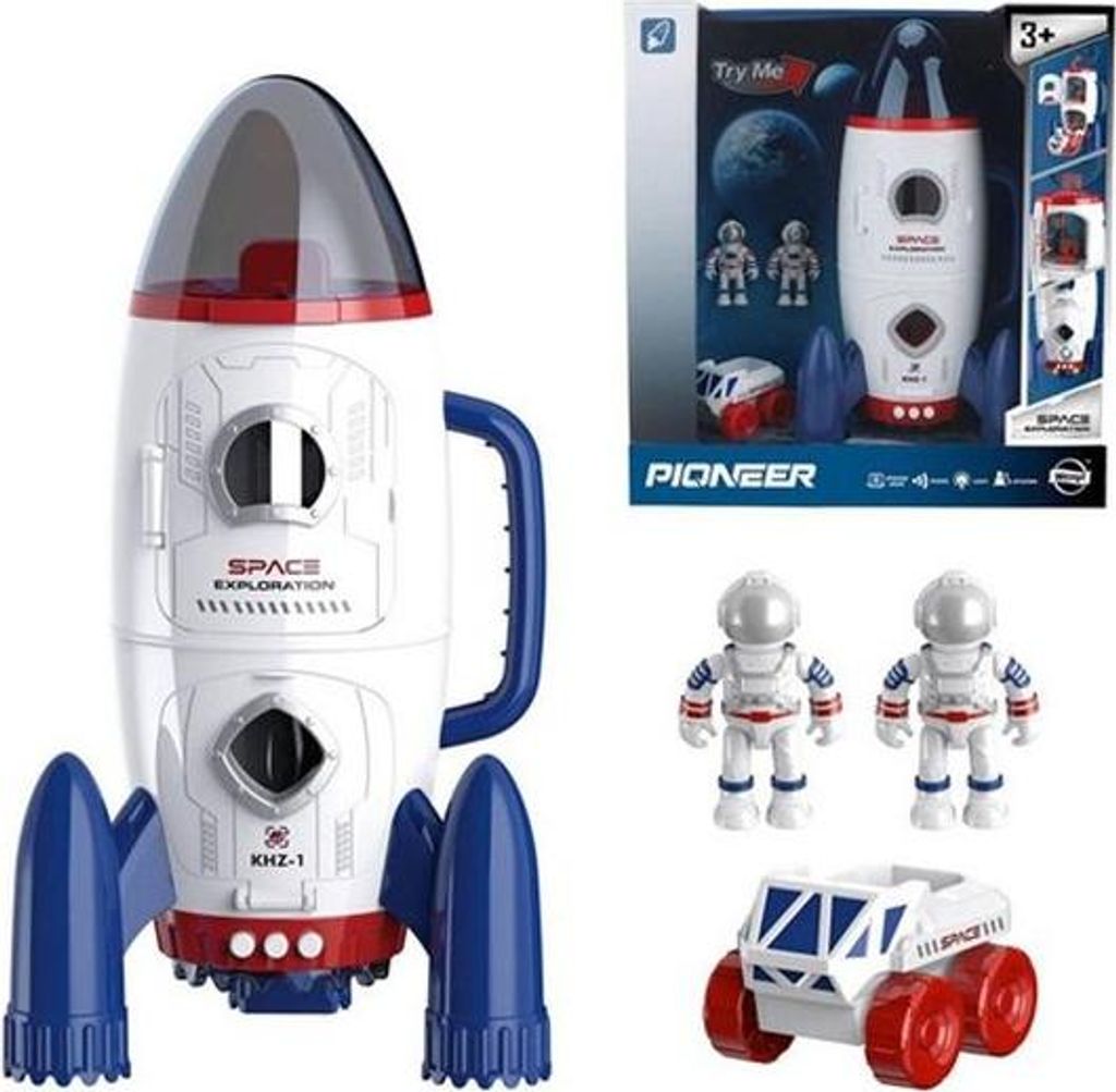 Große Weltraumrakete mit DW+2Kosm+Fahrzeug 009640 57432 Produktbild 