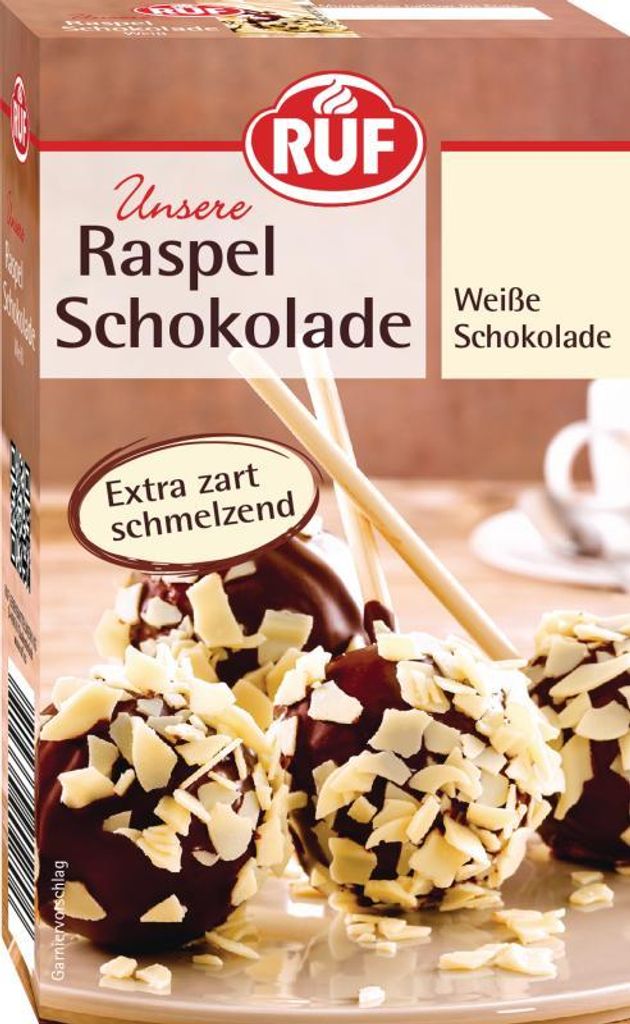 RUF Raspel Schokolade Weiße Schokolade Produktbild 