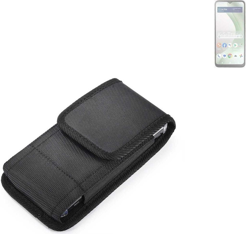 Holster Gürteltasche kompatibel mit BLU View 5 Holster Gürtel Tasche wasserabweisend Handy Hülle Schutz Hülle Outdoor schwarz K-S-Trade