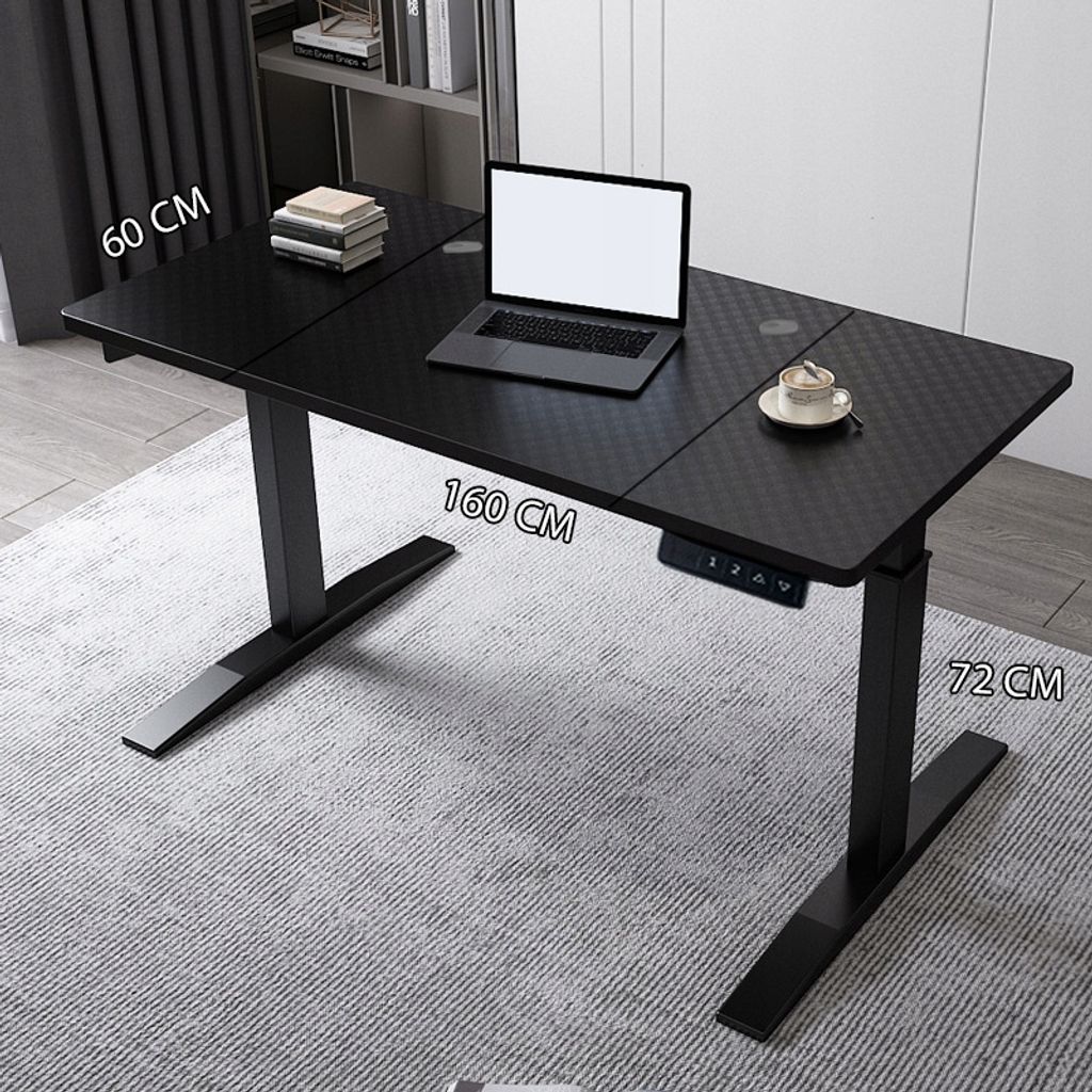 Elektricky nastavitelný psací stůl 160x60cm Herní nastavení Obrázek produktu 12