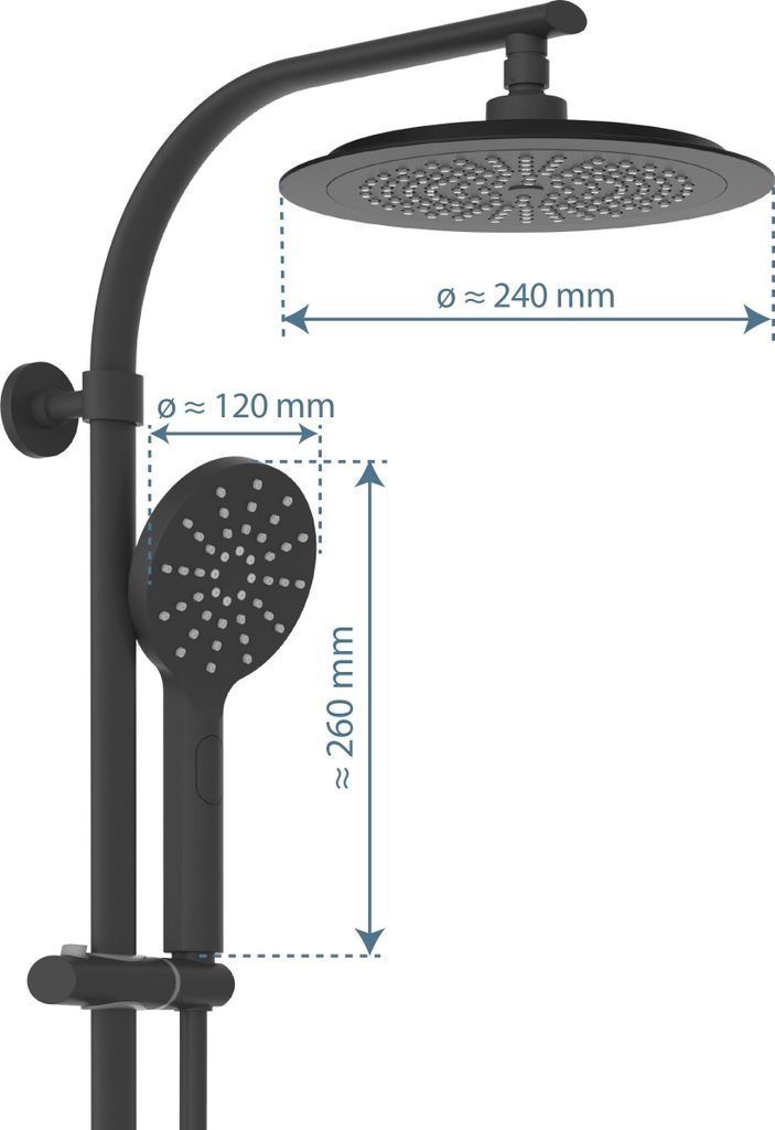 SCHÜTTE Duschsystem MADURA FRESH, Regendusche mit Produktbild 6