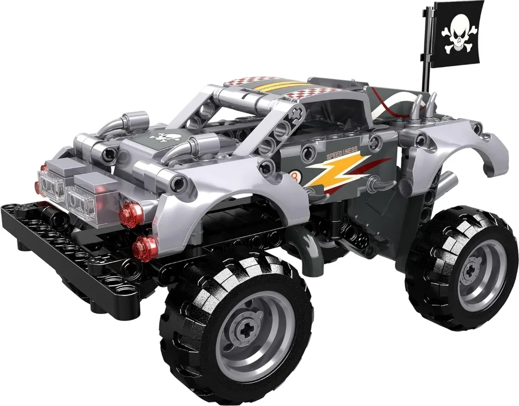 Maquette Monster Truck Silver Open Bricks à Monter Jeu de Loisir Créatif - 2