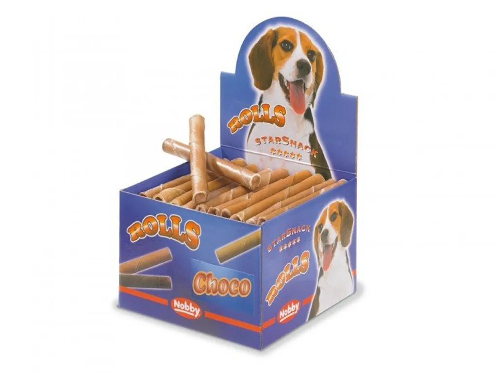 Biscuits Nobby Rolls Choco en Boîte de 50 - Snack Gaufrette Chocolatée
