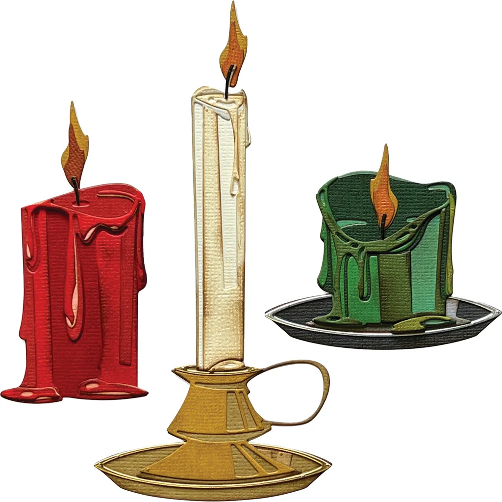 Sizzix Thinlits Candleshop Colorize par Tim Holtz Matrices de Découpe
