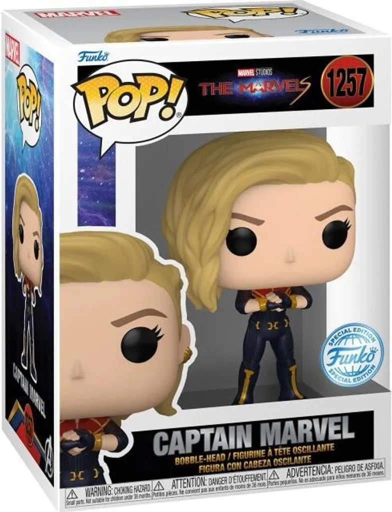 Funko POP Marvel Les Marvels Captain Marvel Édition Spéciale Exclusive