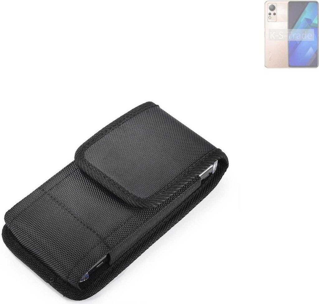Holster Gürteltasche kompatibel mit Infinix Note 12i Holster Gürtel Tasche wasserabweisend Handy Hülle Schutz Hülle Outdoor schwarz K-S-Trade