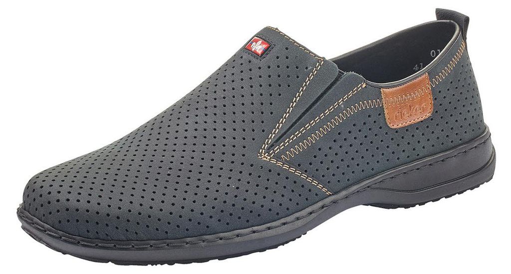 Rieker Slipper blau in Gr. 45