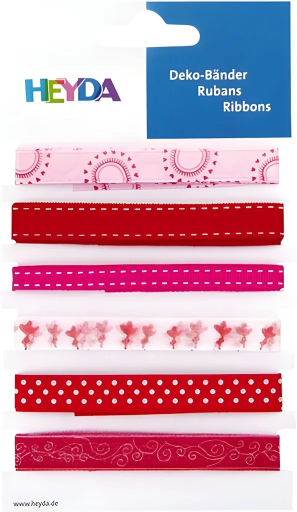 Rubans décoratifs pour emballage cadeau et mariage - Thème Amour Heyda