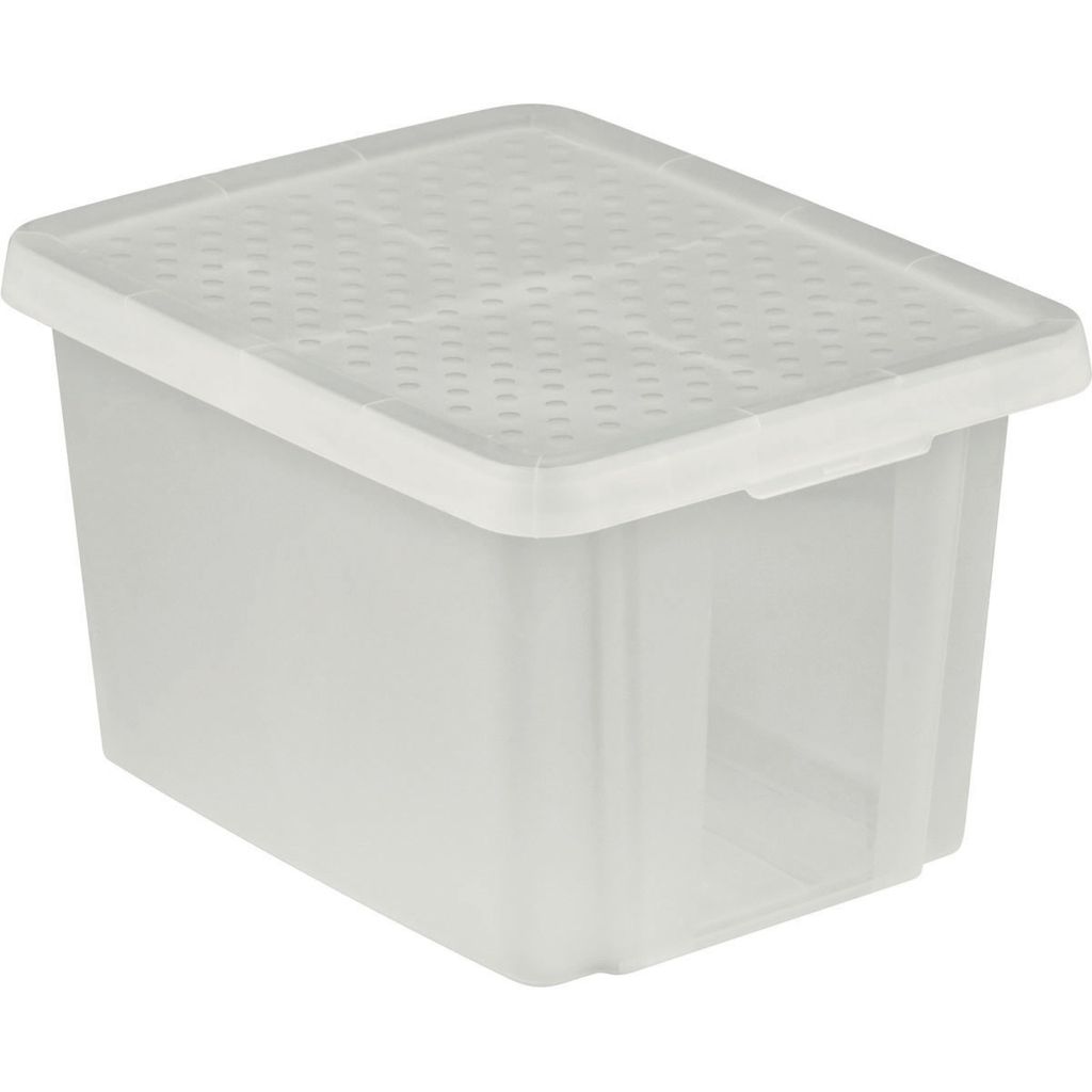 Box Curver ESSENTIALS mit Deckel, 26 Liter, transparent, 44x34x27 cm