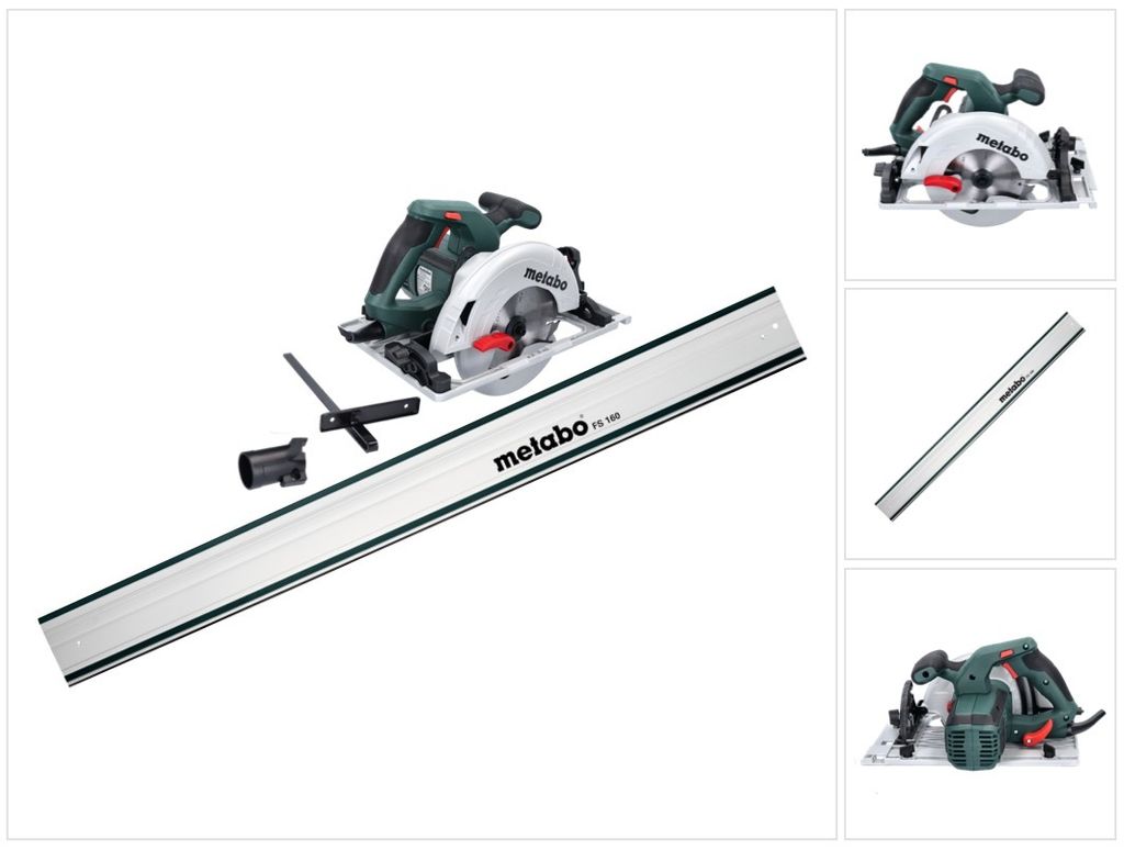 Metabo KS 55 FS Handkreissäge 1200 W 160 mm + Kreissägeblatt + Führungsschiene