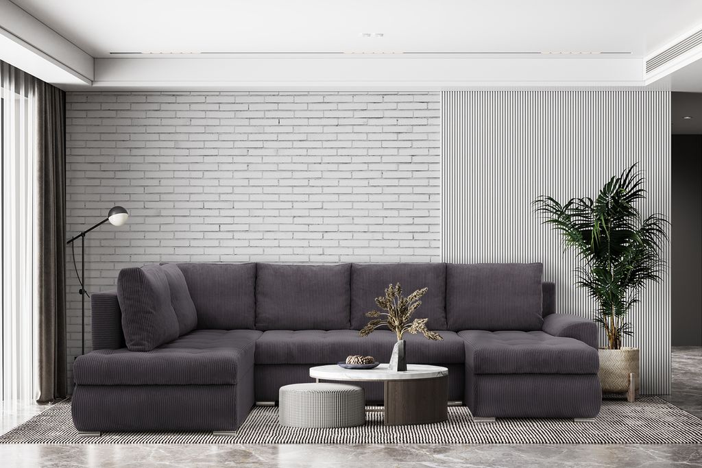 Ecksofa TOKIO II PRO mit Schlaffunktion - Eckcouch mit 3 Produktbild 