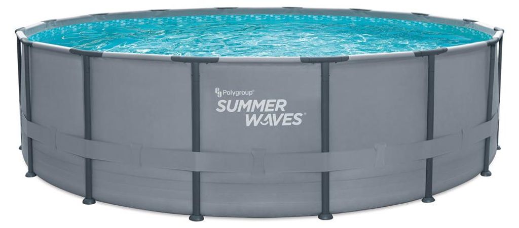 Summer Waves Elite Frame Pool Aufstellpool rund Komplettset Produktbild 