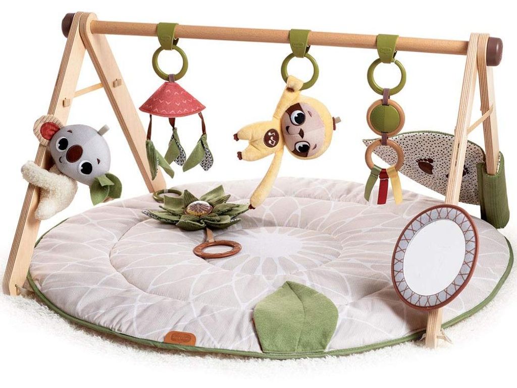 Tapis de gymnastique/éducation avec support en bois - Image du produit 