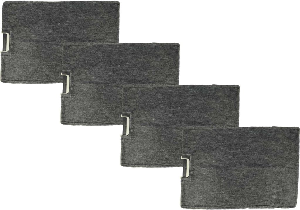 vhbw 4x Aktivkohlefilter kompatibel mit Neff DKK 19 D8630N000, DKK 39 D8930N0, DKK 39 D8930N000 Dunstabzugshaube - 30 x 21,5 x 3 cm