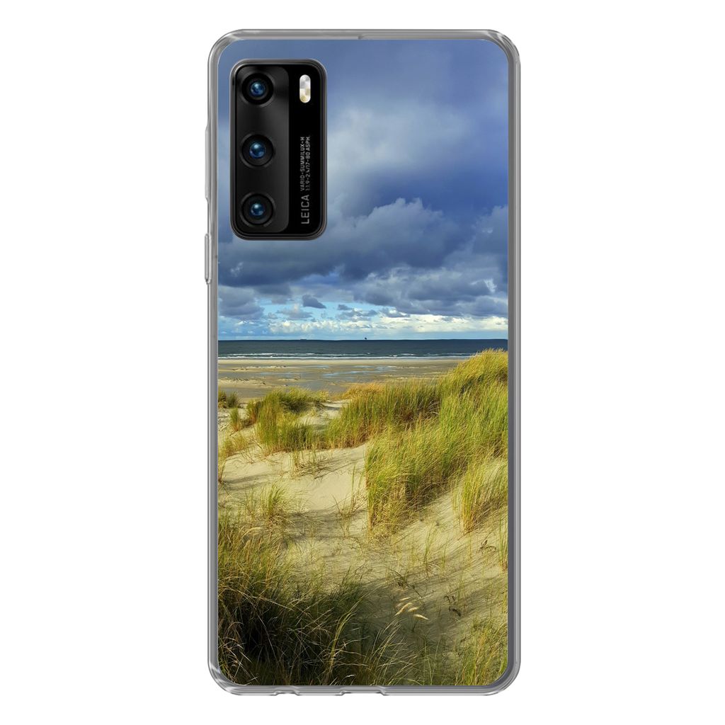 MuchoWow Handyhülle Schutzhülle Hülle für Huawei P40 Nordsee - Vlieland - Dünen Silikon Softcase Handy Hülle - Handytasche