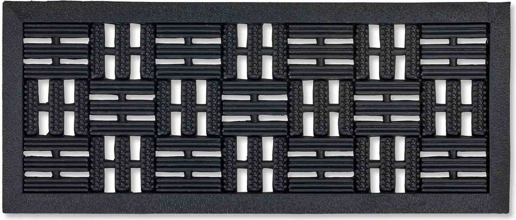 Astra Fußmatte Außen DYNAMIC RILLEN Schwarz 25 x 60 cm Produktbild 