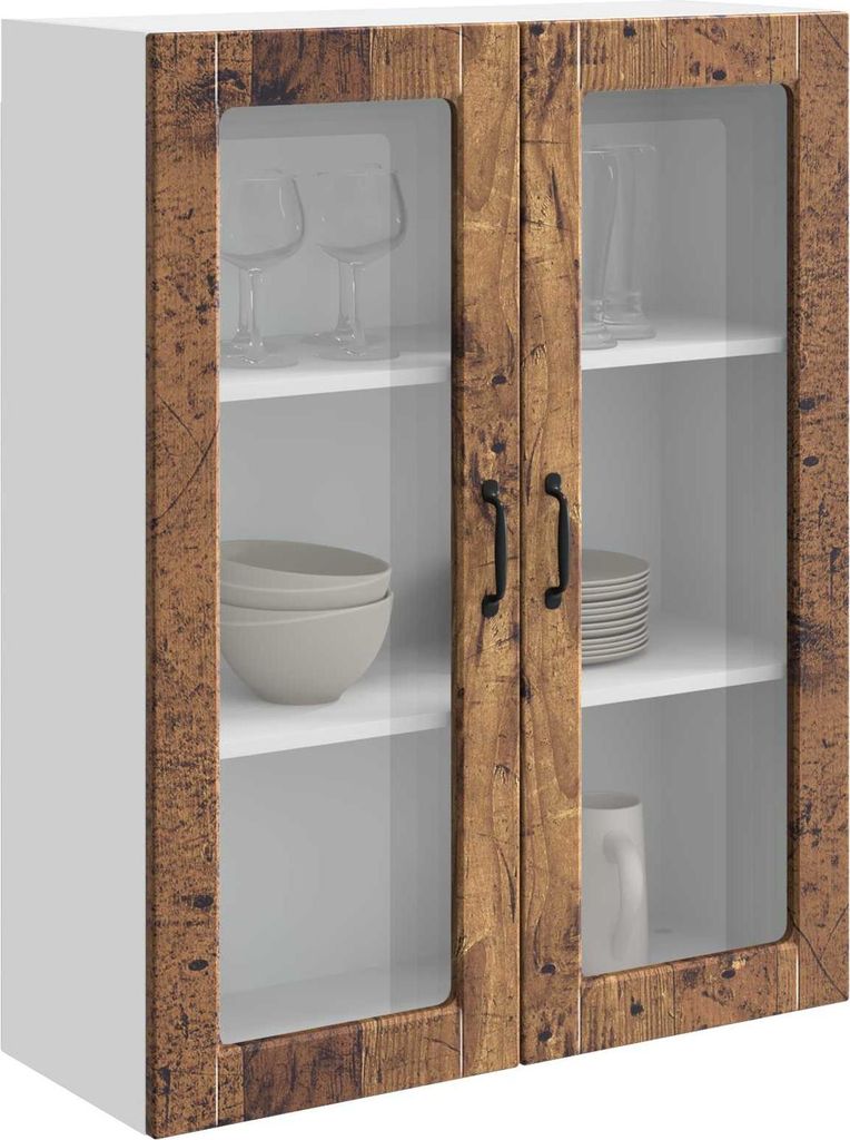 Langlebige Küchenschrank Kalmar Altholz 80 x 31 x 100cm Holzwerkstoff - Möbel408152 - Küchenschränke