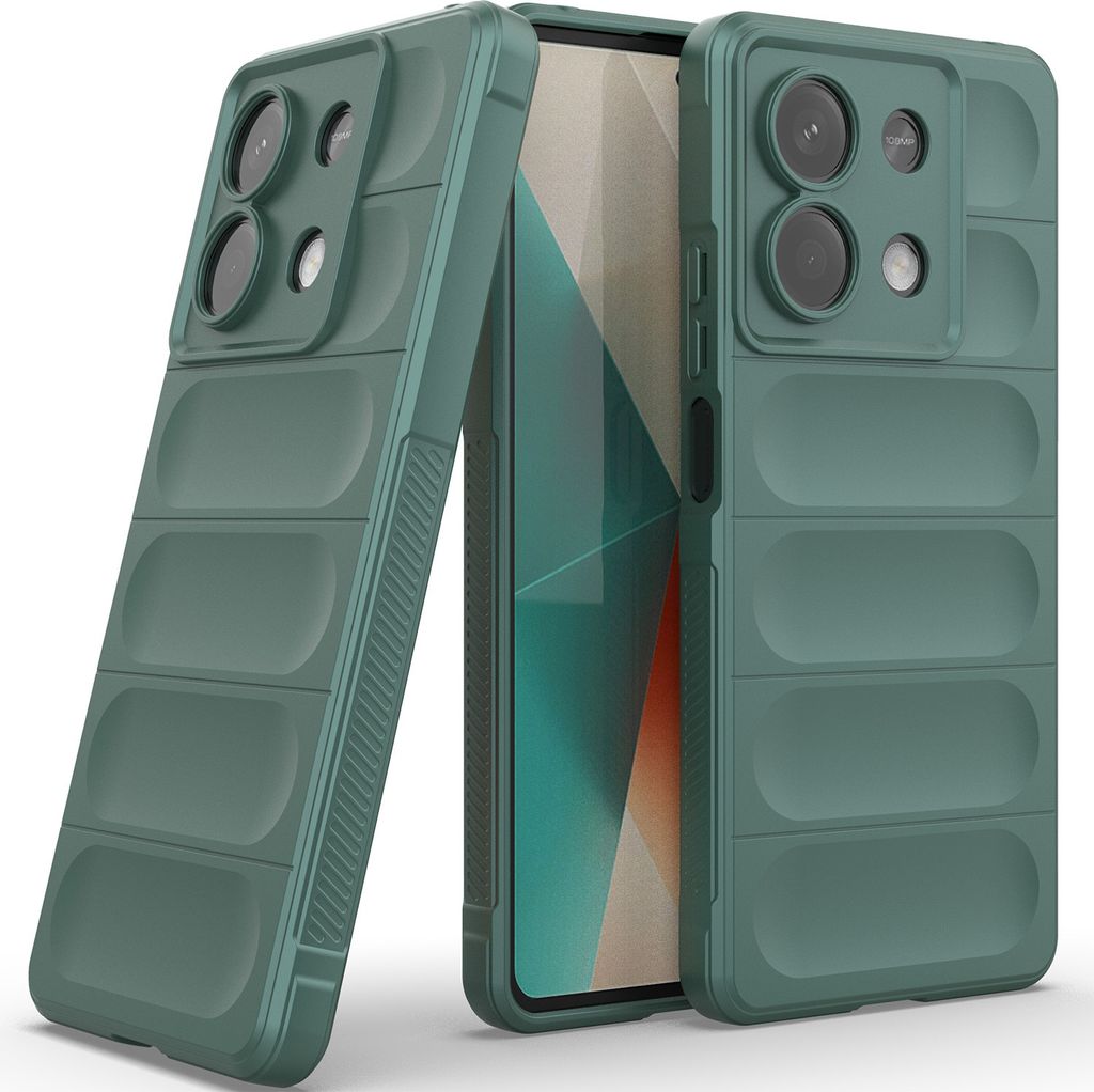 Handyhülle für Xiaomi Redmi Note 13 Weich TPU Silikon Stossfest Anti-rutsch Hülle Grün