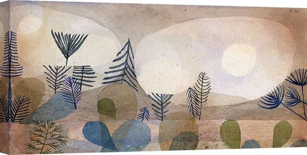 Tableau sur toile Paul Klee Oceanic Landscape XXL 140x70 cm Premium
